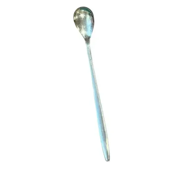 Vintage 4 Star Atomic Starburst MCM Stainless Steel Ice Tea Spoon Japan 7.5" - Picture 4 of 6